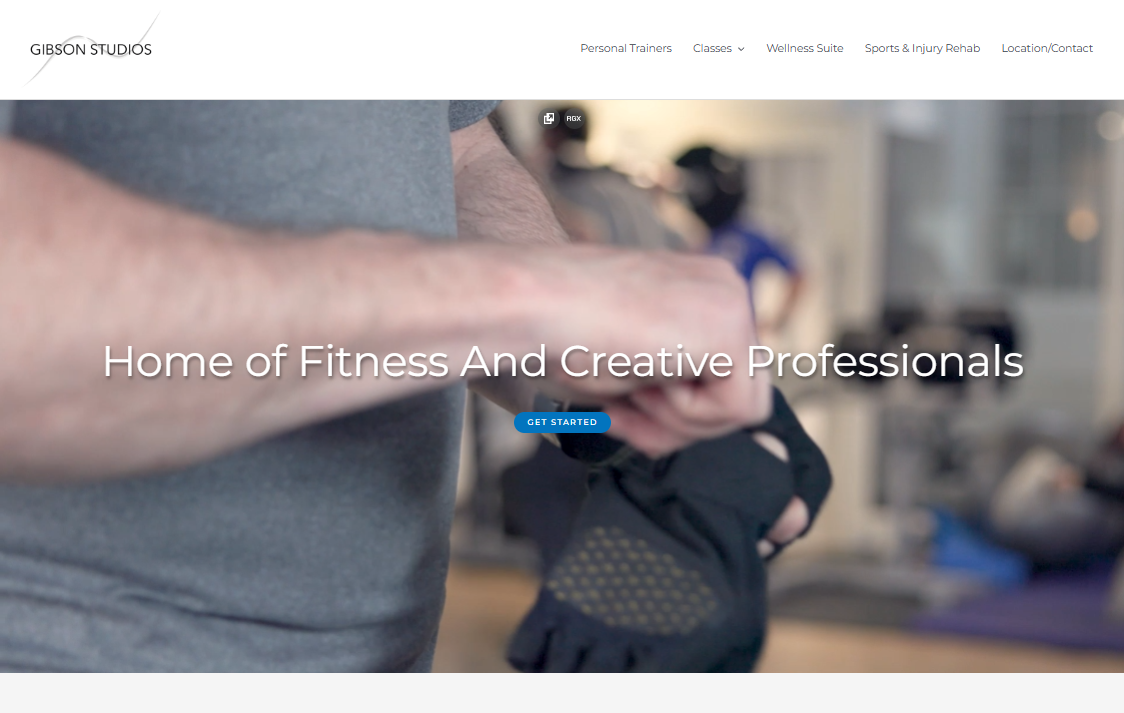 Gibson Studios Homepage by JJWD Jack Jones Web Design